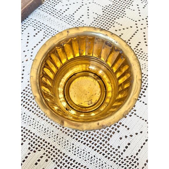 Vintage Hand Hammered Brass Planter: French Tassel Rope, Boho Decor - Picture 6 of 8